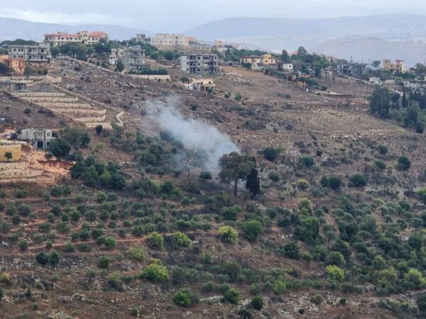 سقوط قذيفة إسرائيلية على اطراف حولا جنوبي لبنان