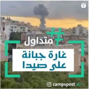 غارة جبانة على صيدا