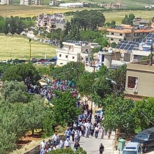 حشد جماهيري من اهالي البقاع