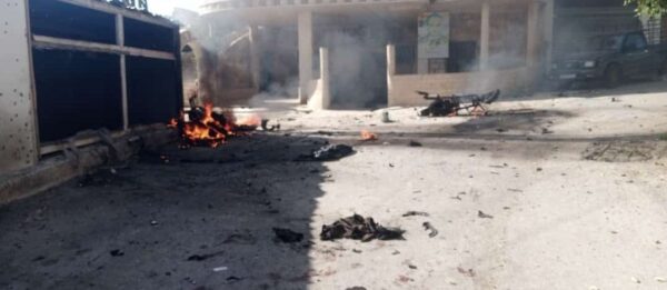 إصابة أربعة أشخاص بالغارة الصهيونية