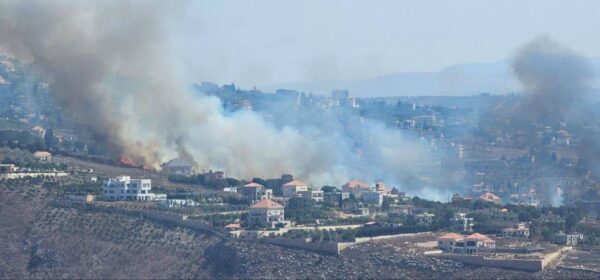 اندلاع حريق في بلدة الطيبة جنوبي لبنان