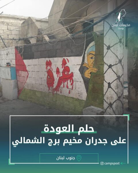 حلم العودة على جدران مخيم برج الشمالي