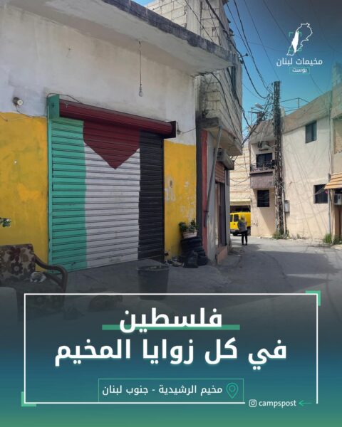 فلسطين في كل زوايا المخيم