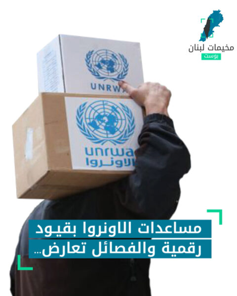 مساعدات الاونروا بقيود رقمية والفصائل تعترض
