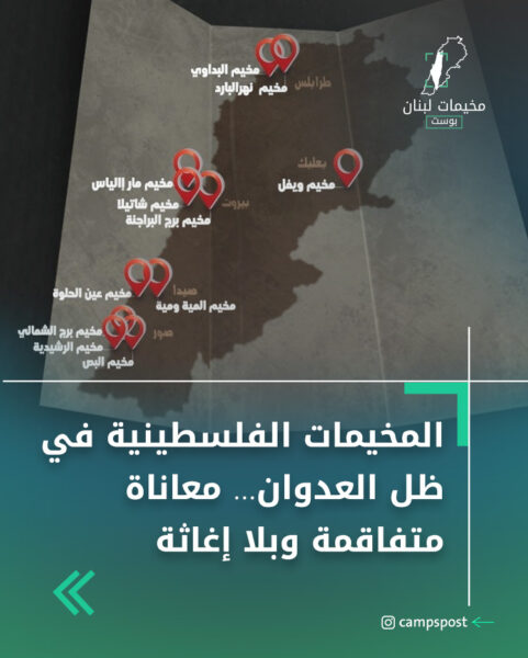 المخيمات الفلسطينية في ظل العدوان… معاناة متفاقمة وبلا إغاثة