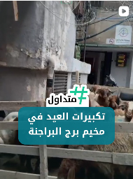 تكبيرات العيد في مخيم برج البراجنة