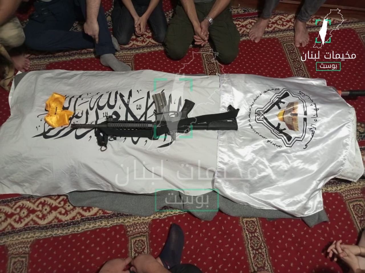 جثمان الشهيد القيادي في كتائب شهداء الأقصى “خليل المقدح” الذي…