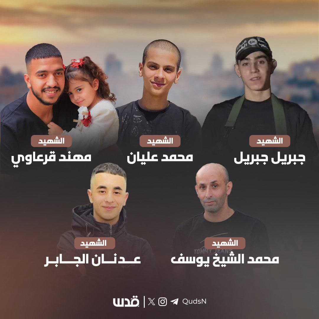 شهداء الغارة التي شنتها طائرات الاحتلال الإسرائيلي على مخيم نور…