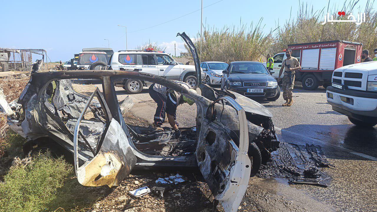 استشهاد شخصين جراء الغارة الصهيونية التي استهدفت سيارة في الناقورة…