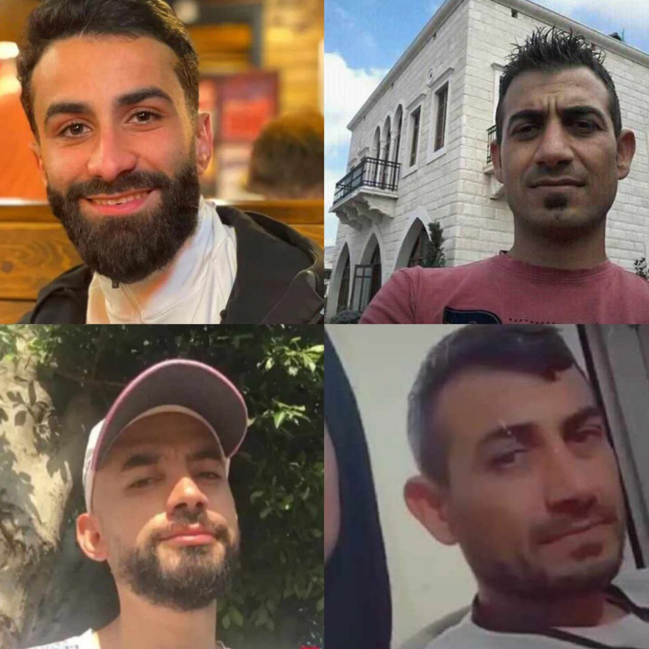 صور عدد من الشبان الذين أُعلِن عن اختطافهم من مخيم…