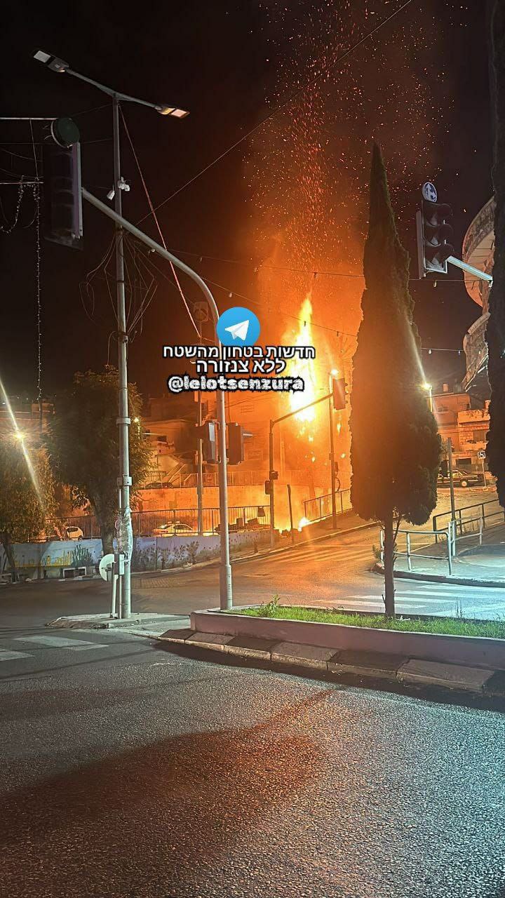 اندلاع الحرائق في الناصرة بفعل الصواريخ من لبنان