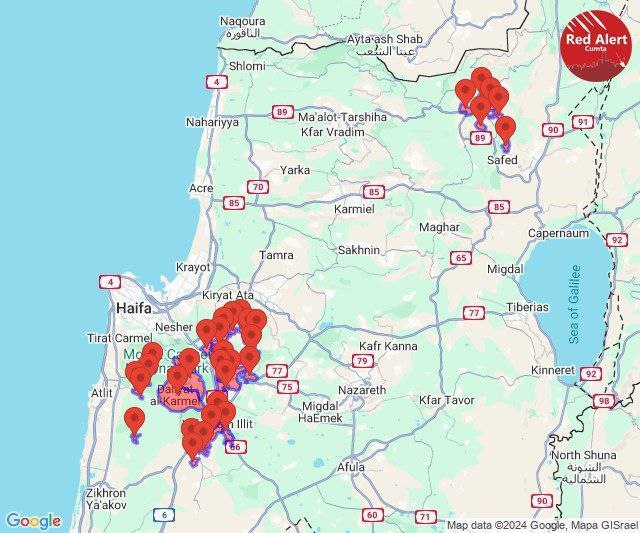🔴 دوي انفجارات ضخمة تهز جنوب مدينة حيفا المحتلة، وصافرات…