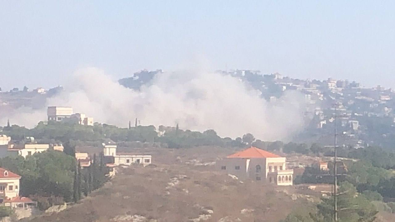 🚨غارات اسرائيلية على اطراف جبشيت  وحاروف