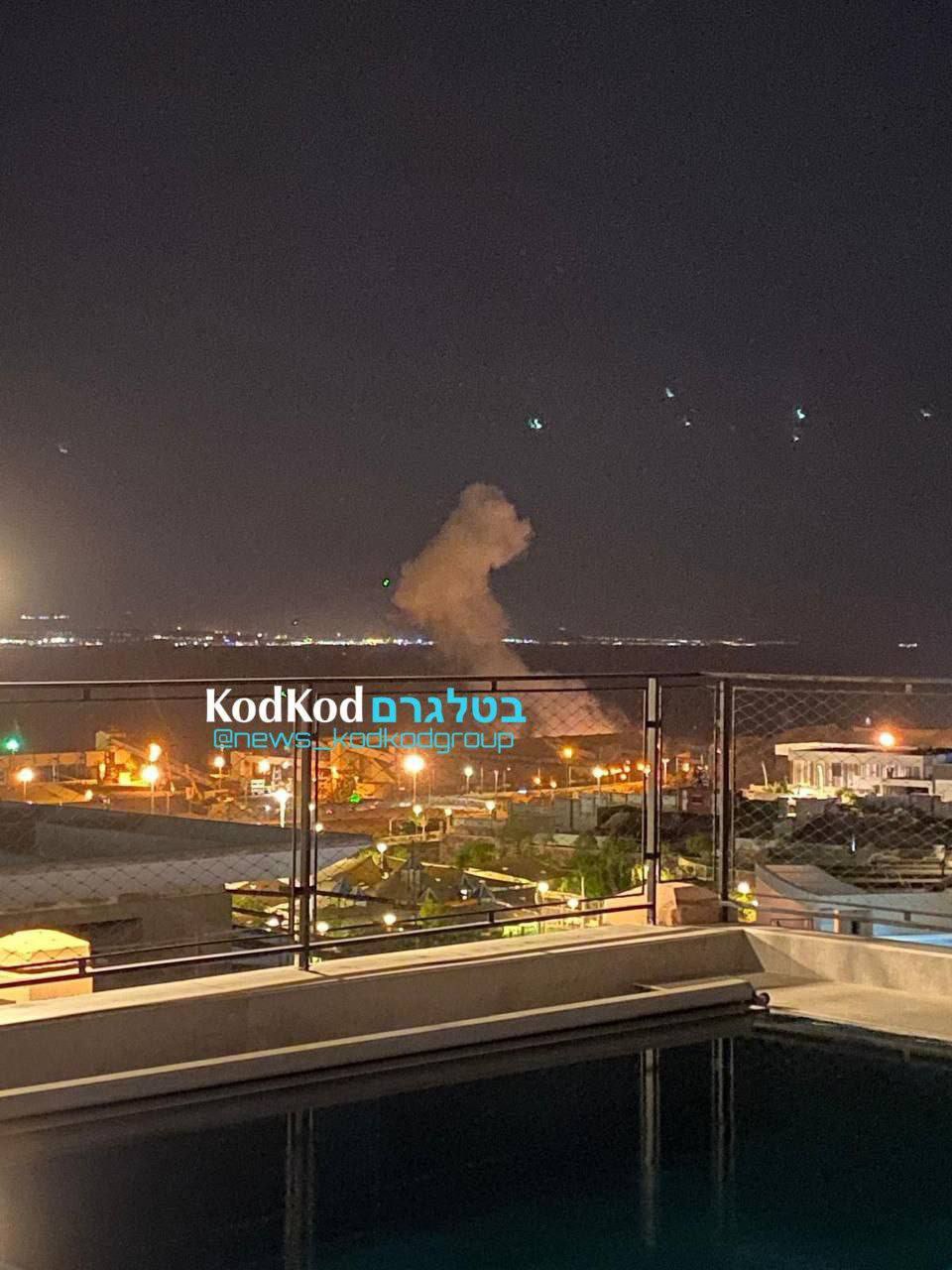 المشهد من إيلات جنوب فلسطين المحتلة الآن