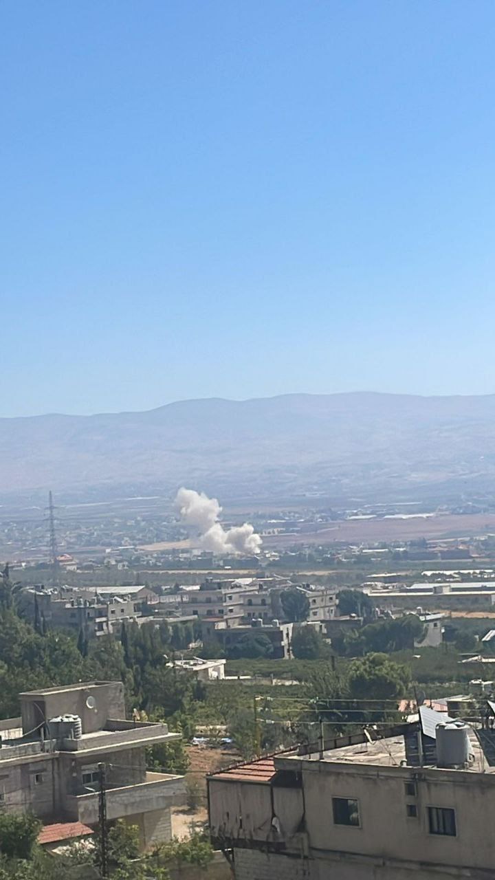 غارة صهيونية تستهدف سهل بدنايل في البقاع الأوسط
