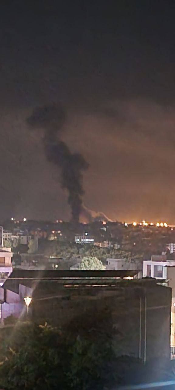 جانب من غارة الاحتلال على الضاحية الجنوبية لمدينة بيروت