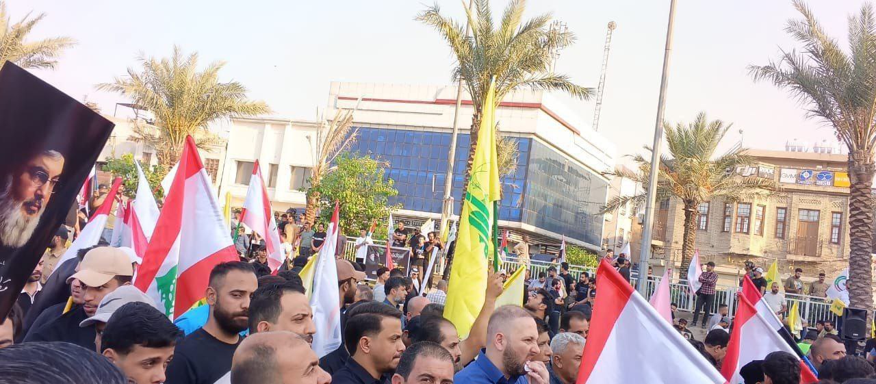 وقفة جماهيرية في العاصمة العراقية بغداد تنديداً بالحرب الإسرائيلية على…