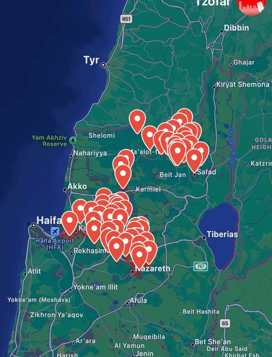 صافرات الإنذار تدوي في خليج حيفا ومرج ابن عامر والجليل…