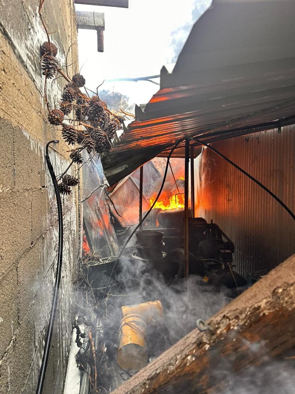 مصادر عبرية :صور توثق الحرائق المشتعلة في مستوطنة “شلومي”، جراء…