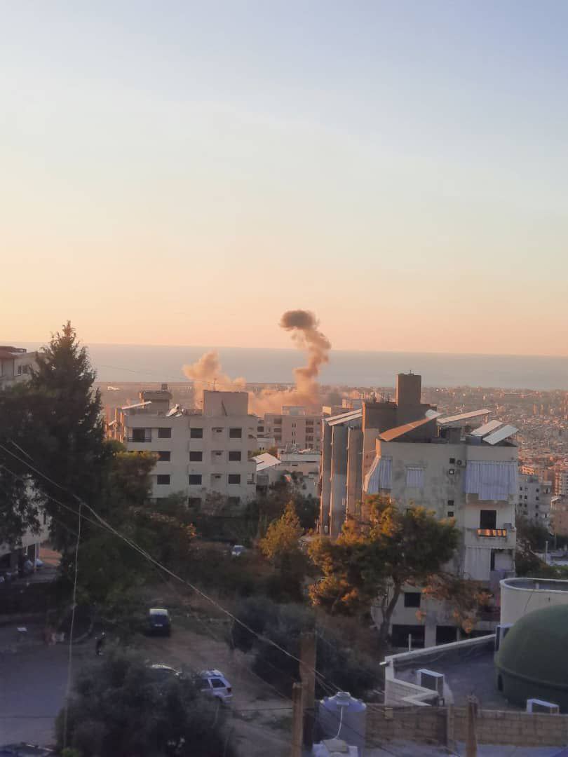 مشاهد جديدة من استهداف الاحتلال في منطقة برج البراجنة في…