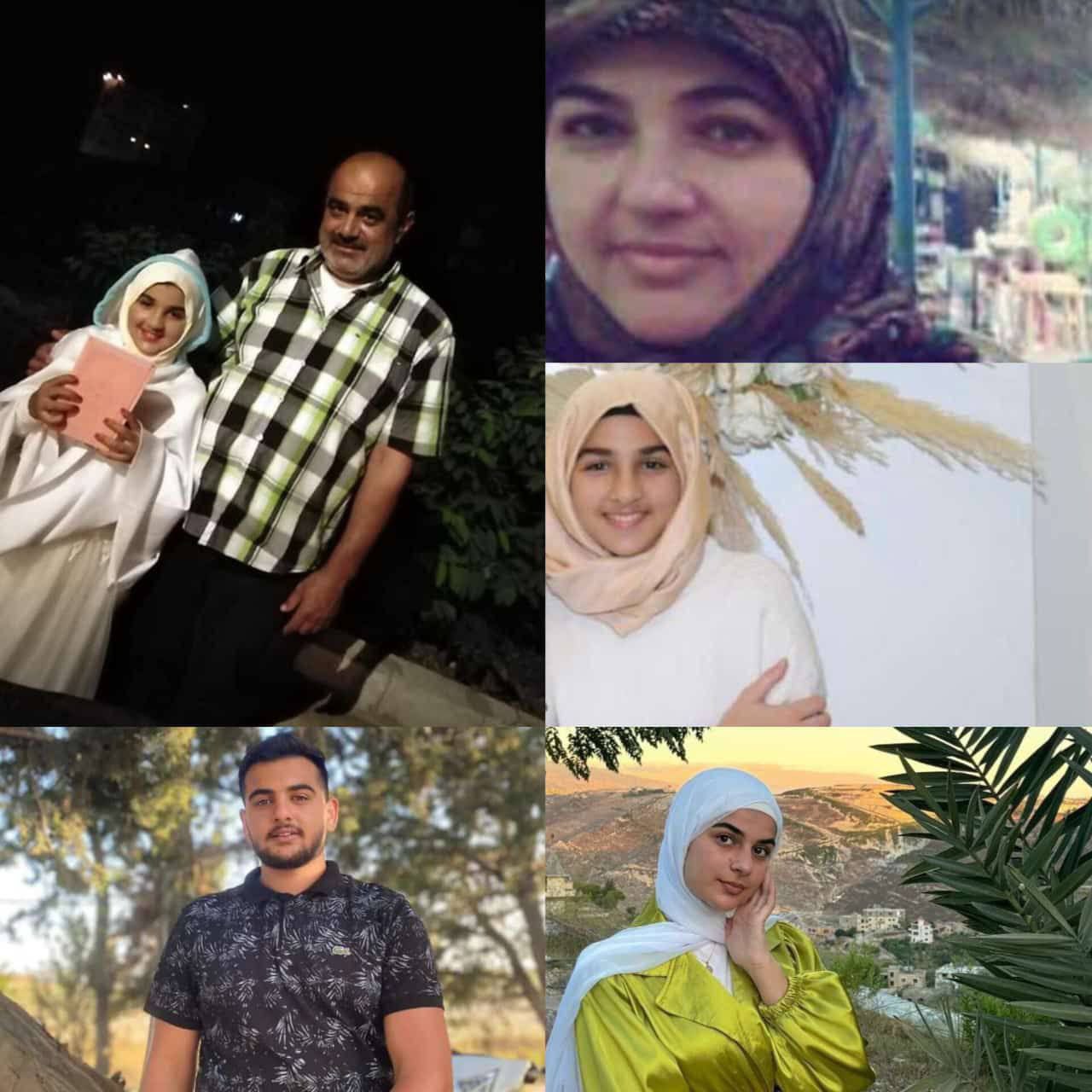 شهداء مجزرة تفاحتا من عائلة “أبو ريا” الذين ارتقوا قبل…