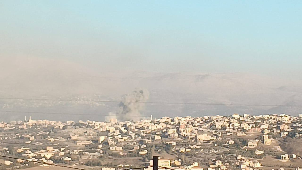 جانب من غارات الاحتلال على مدينة الخيام جنوبي لبنان، حيث…