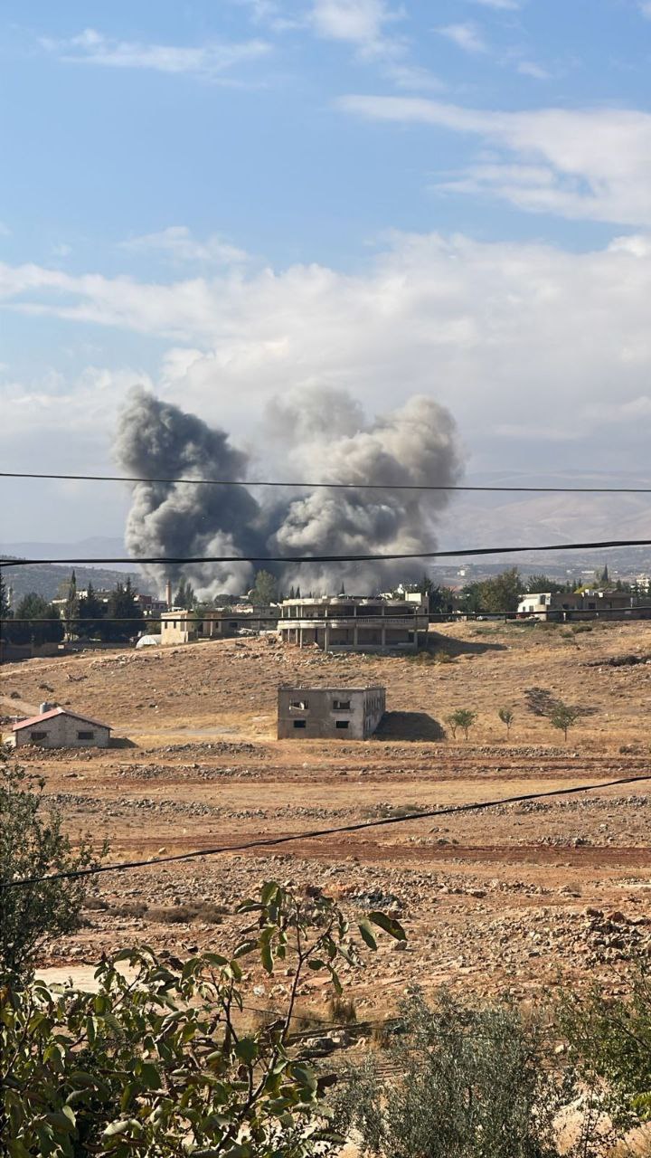 غارة صهيونية تستهدف بلدة بوداي في بعلبك شرقي لبنان
