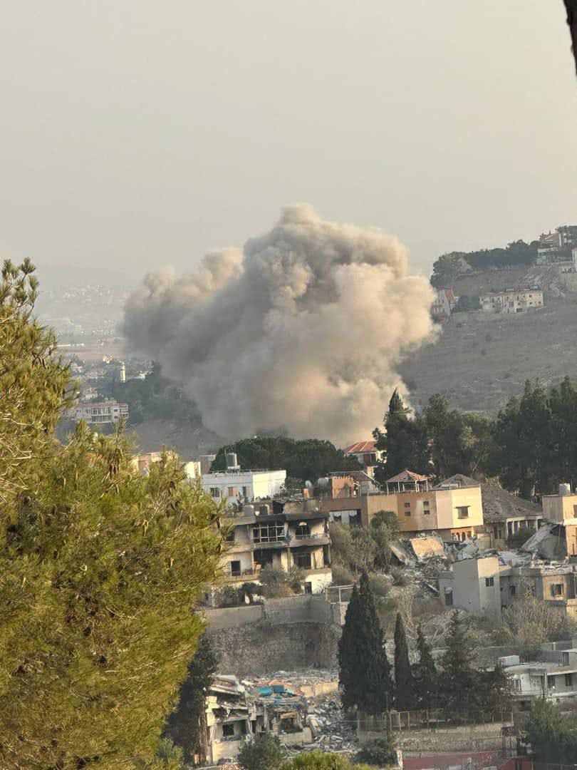 غارتان صهيونيتان استهدفتا مدينة النبطية جنوبي لبنان