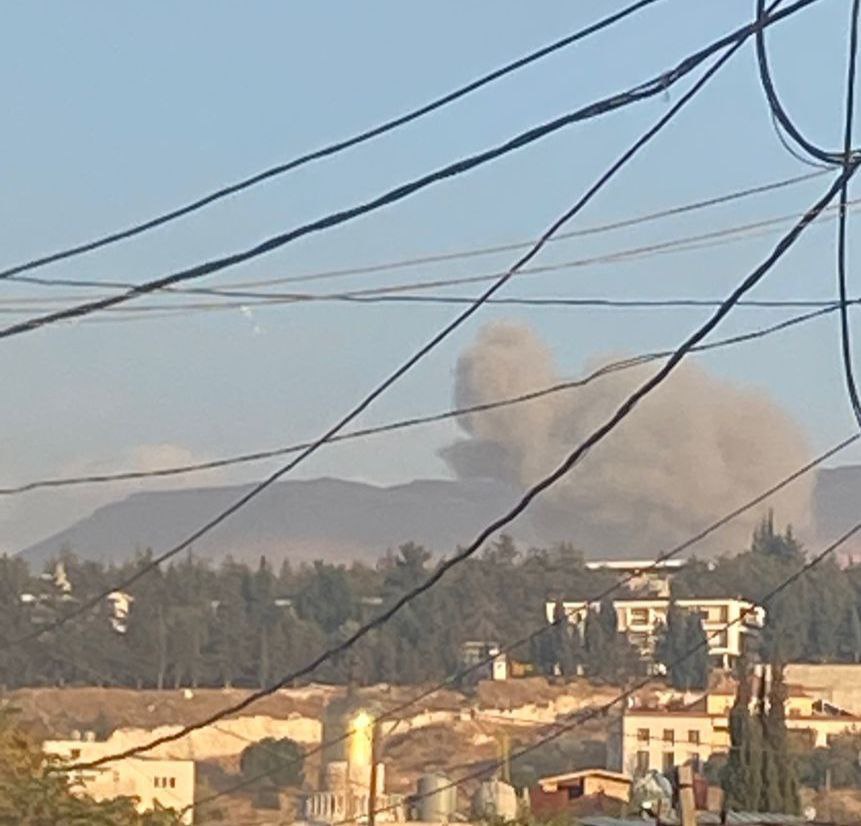 غارة صهيونية جديدة على بلدة عمشكي شرق مدينة بعلبك