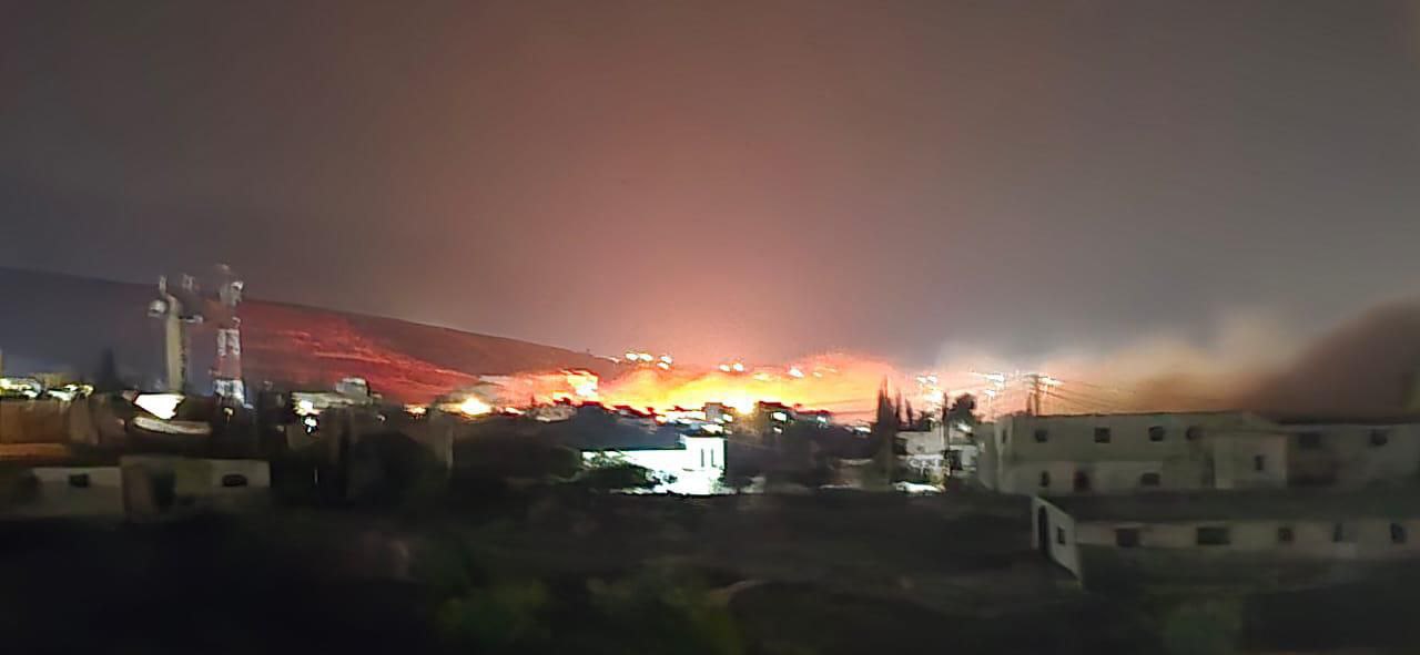 غارتان للاحتلال استهدفتا بلدة العين في البقاع الشمالي للبنان