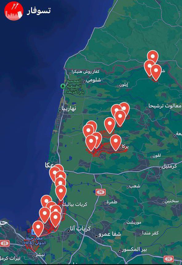 صافرات الإنذار تدوي في مناطق عديدة شمال فلسطين المحتلة وسماع…