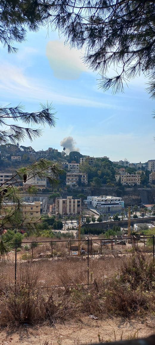 طيران الاحتلال يشنّ غارة على مدينة النبطية جنوبي لبنان