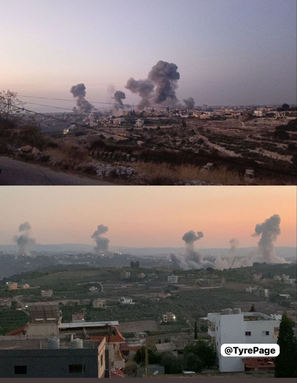 عاجل || سلسلة غارات صهيونية عنيفة استهدفت منطقة الحوش وضواحيها…