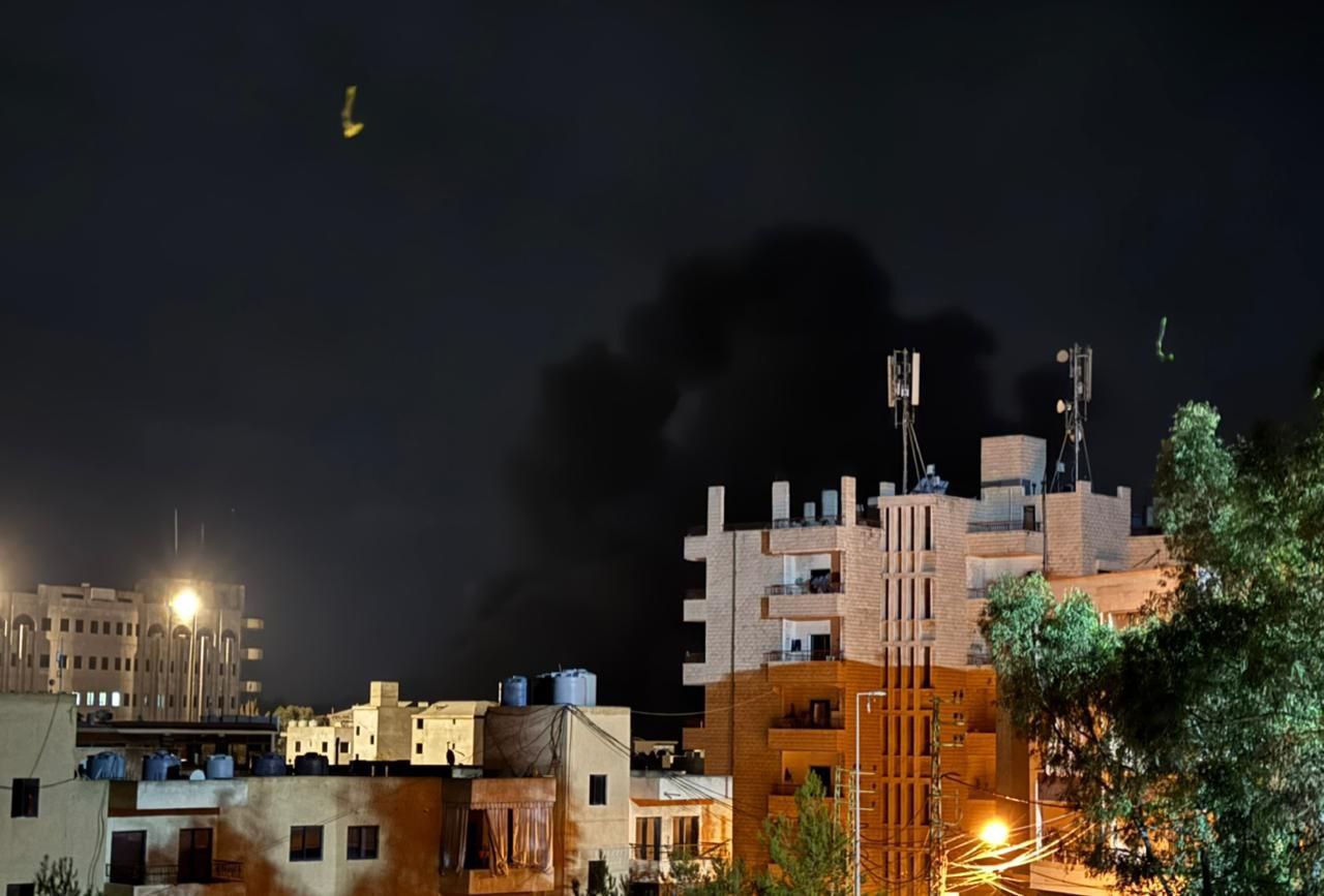 سلسلة غارات صهيونية تستهدف بلدة كفرجوز قضاء النبطية جنوبي لبنان