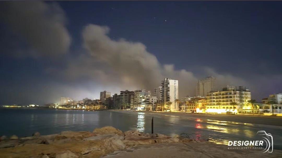 مشاهد من استهداف مدينة صور جنوب لبنان