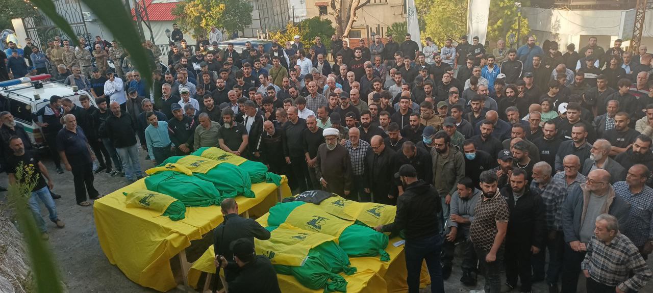 شيعت بلدة جون قضاء الشوف ثمانية من أبنائها الذين استشهدوا…