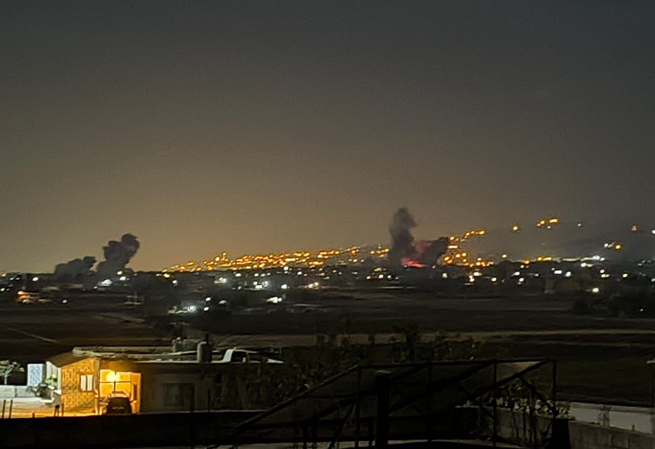 غارتان للاحتلال استهدفتا بلدة تمنين التحتا في البقاع الشمالي للبنان