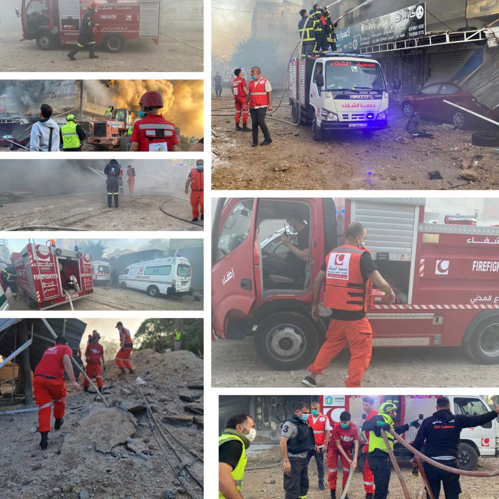 هرعت فرق الإسعاف الأولي والدفاع المدني التابعة لجمعية الشفاء للخدمات…
