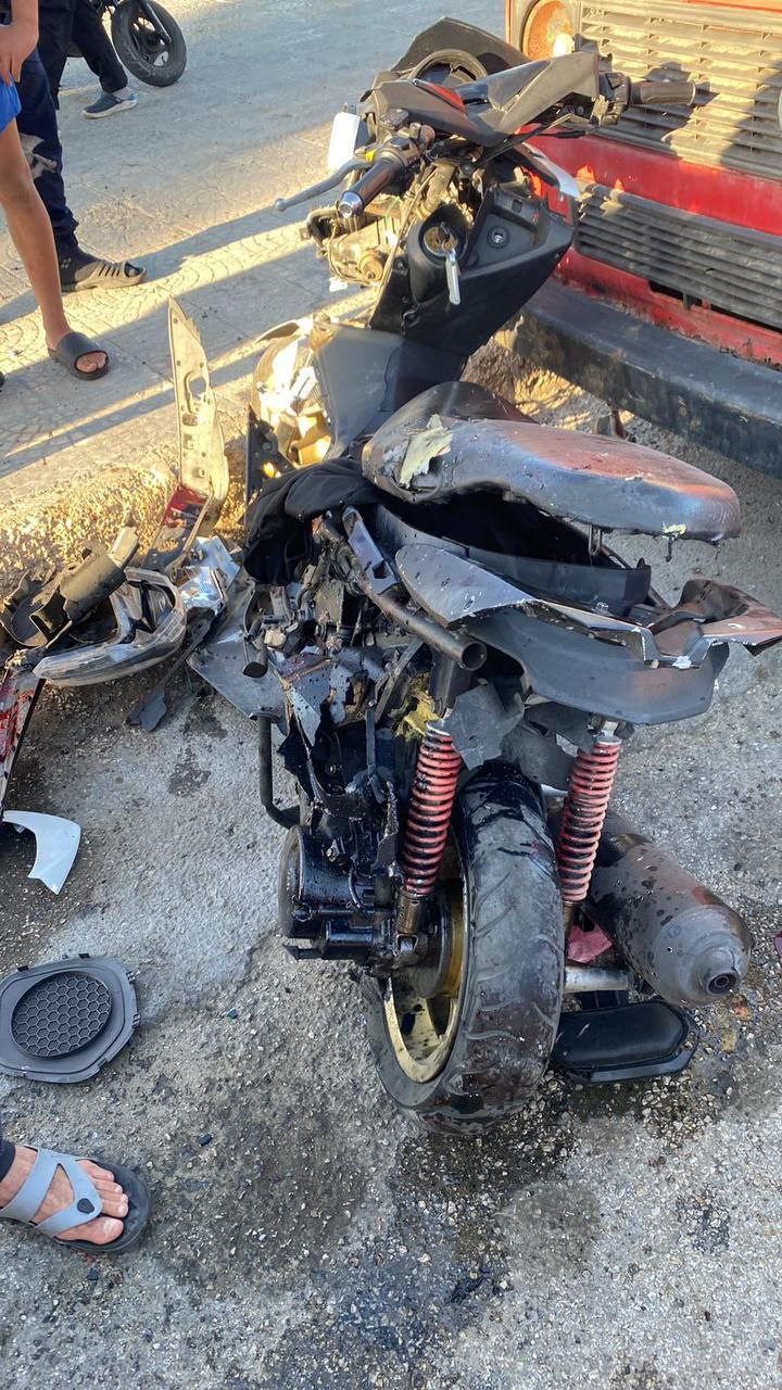 توضيح || طيران الاحتلال المسيّر استهدف دراجة نارية عند أطراف…