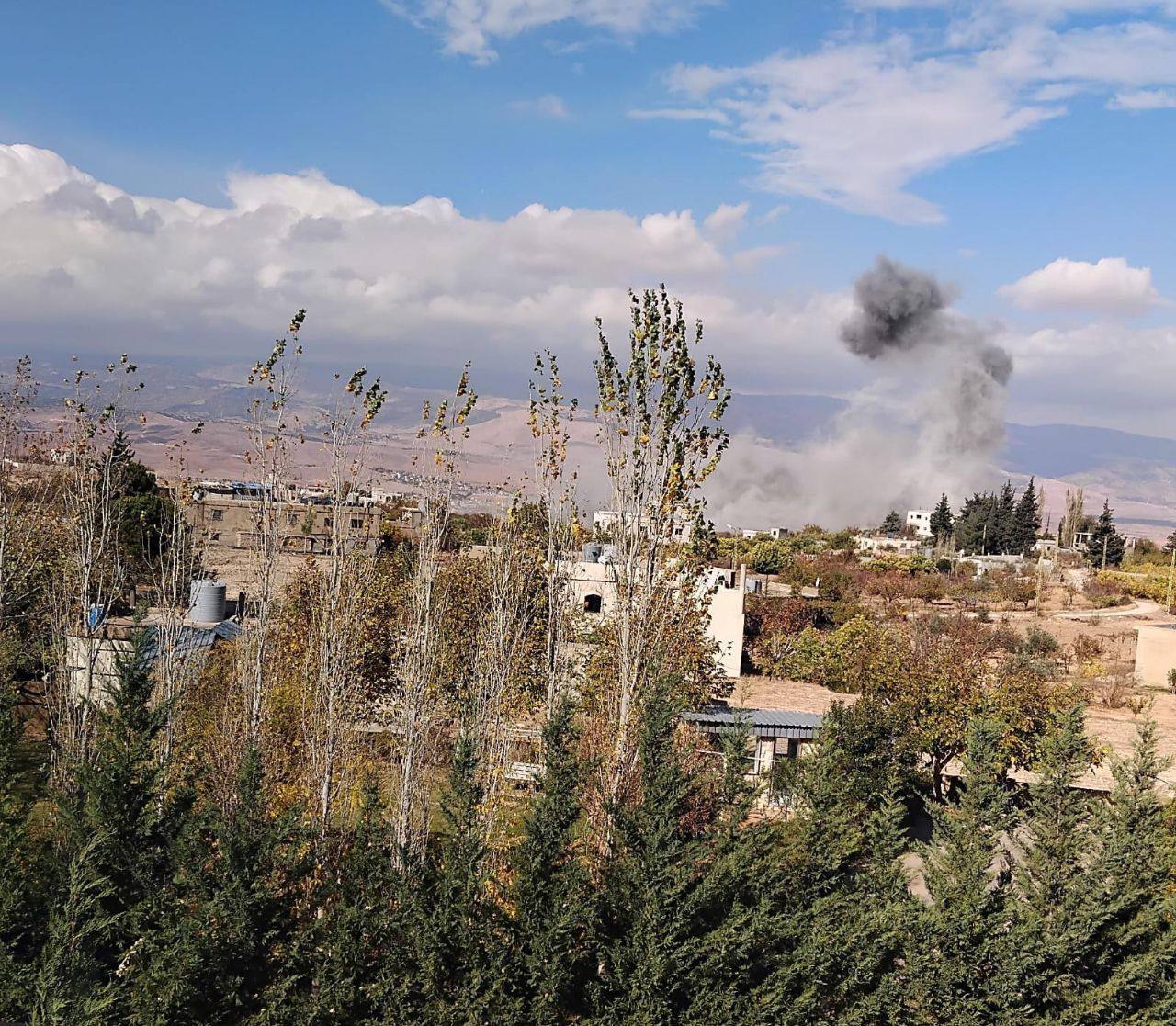 غارة للاحتلال تستهدف محيط بلدة يونين في بعلبك