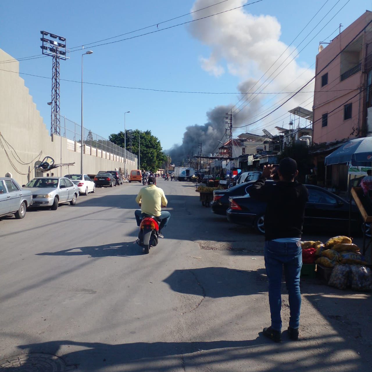 مشاهد للغارات الصهيونية على مدينة صور ومحيطها