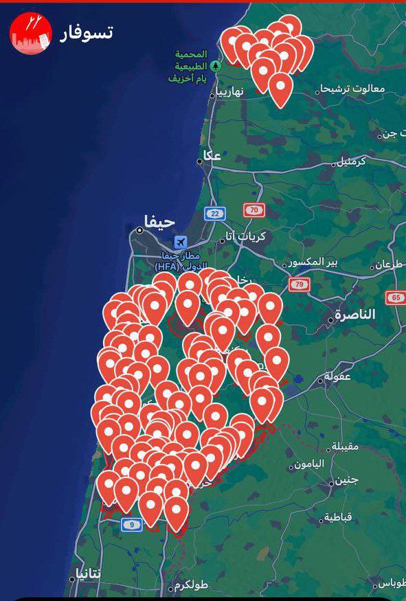 صفارات الإنذار تدوي في حيفا و نهاريا و “تل أبيب”