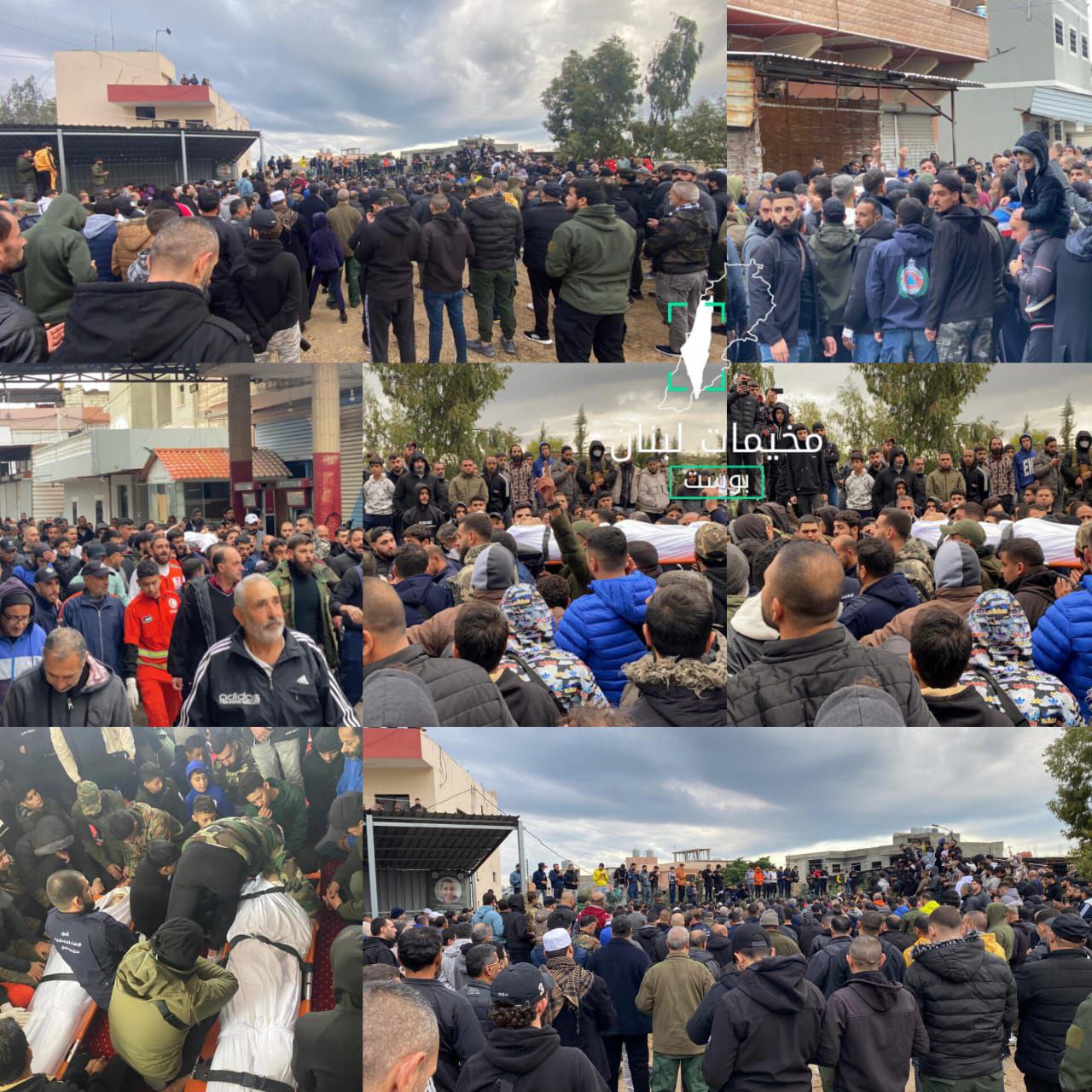 حشود كبيرة من أهالي مخيم الرشيديّة للاجئين الفلسطينيين في مدينة…