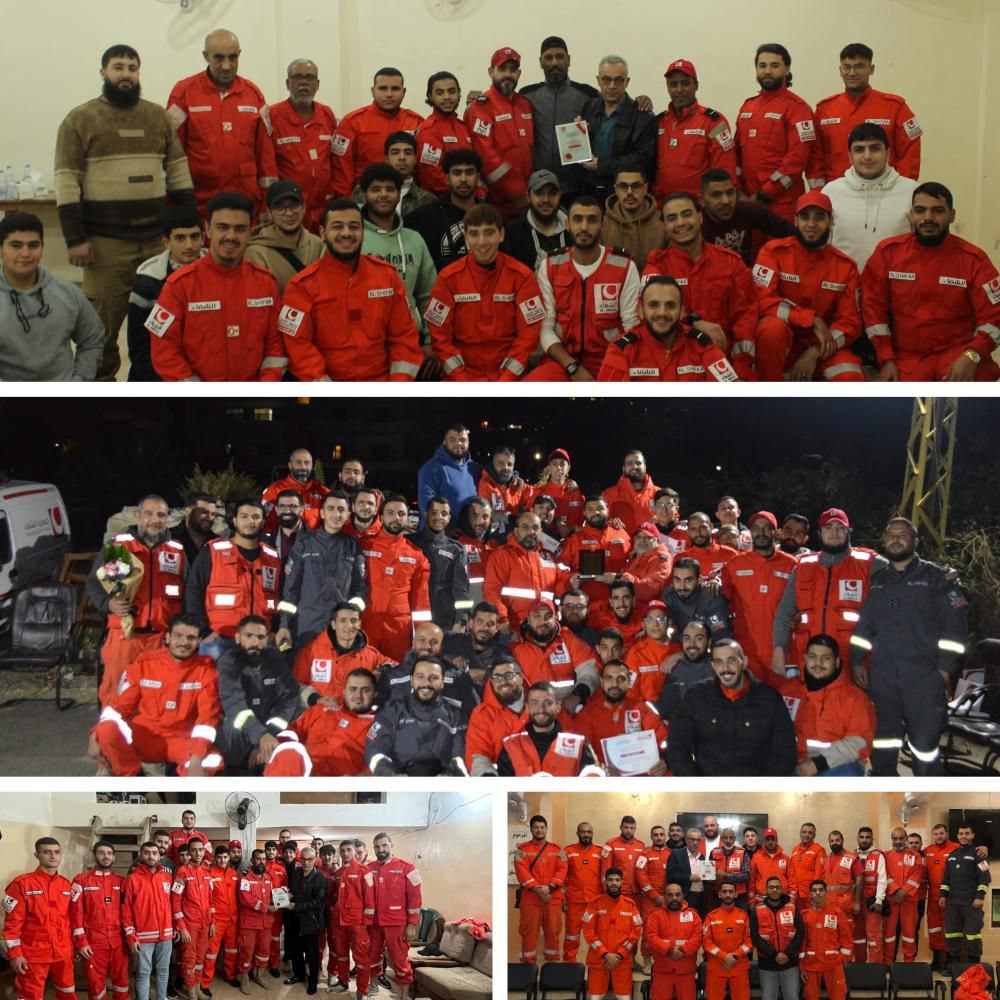 قامت جمعية الشفاء للخدمات الطبية والإنسانية بتكريم فرق الإسعاف الأولي…