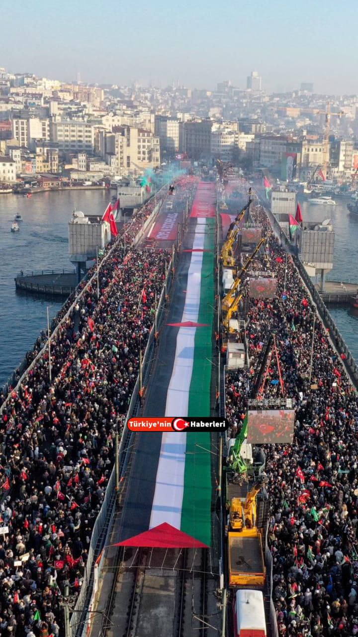 صورة || من المسيرة الضخمة في مدينة اسطنبول التركية دعماً…