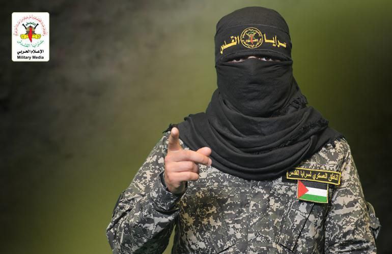 الناطق العسكري باسم سرايا القدس، أبو حمزة: 

– التحية الجهادية…