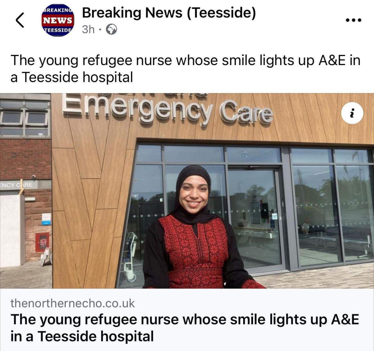 بمناسبة يوم التمريض العالمي اختارت مستشفى South tees hospital NHS…