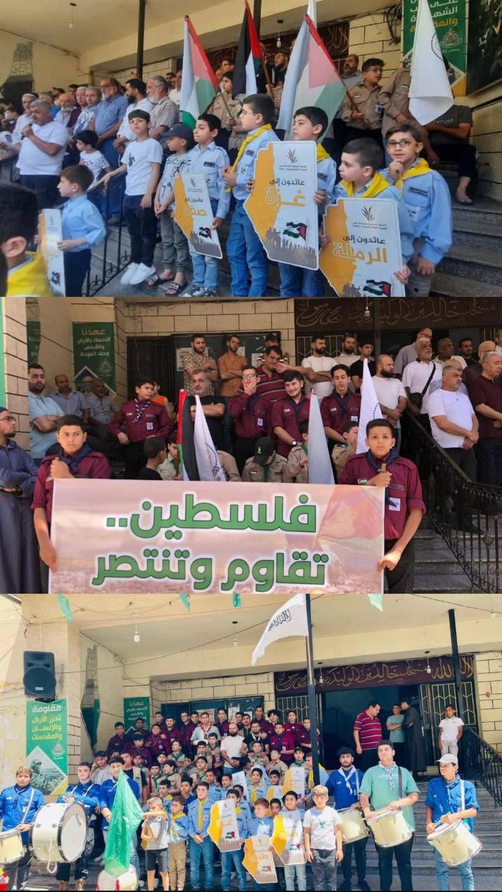 🔴 شاركت مجموعة جنين في الوقفة التضامنية أمام مسجد خالد…