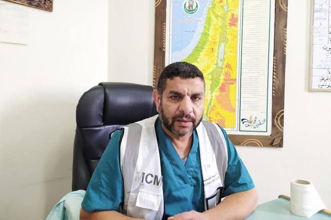 مدير المستشفيات الميدانية بوزارة الصحة بغزة، مروان الهمص:
-…