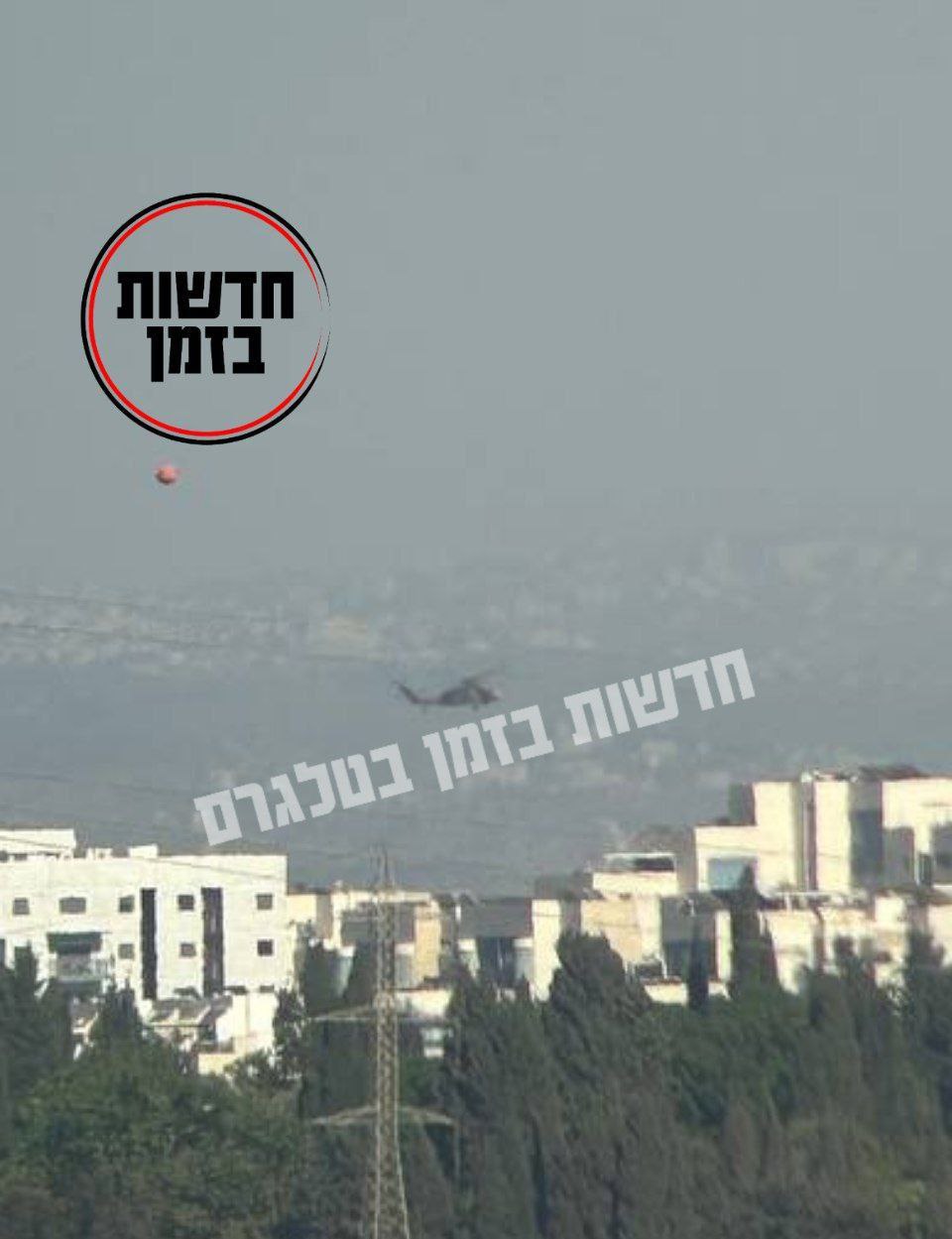 هبوط مروحية إخلاء في مستشفى “بيلنسون” وسط فلسطين المحتلة